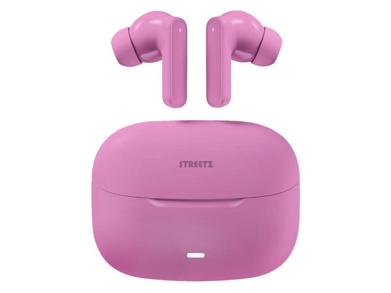 Streetz T120 Tws In-Ear Earphones Pink, True Wireless Stereo (Tws), 20 - 20000 Hz, Musik/Hverdag, 31 G, Headset, Lyserød