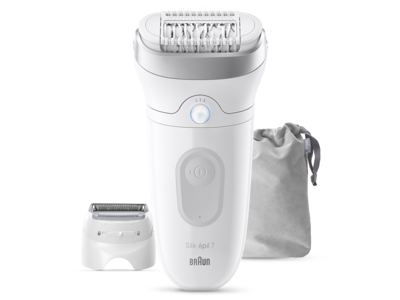 Braun - Silk·épil 7, Wet & Dry-epilator, Langvarig Glat Hud, 7-041 - Silver/grey