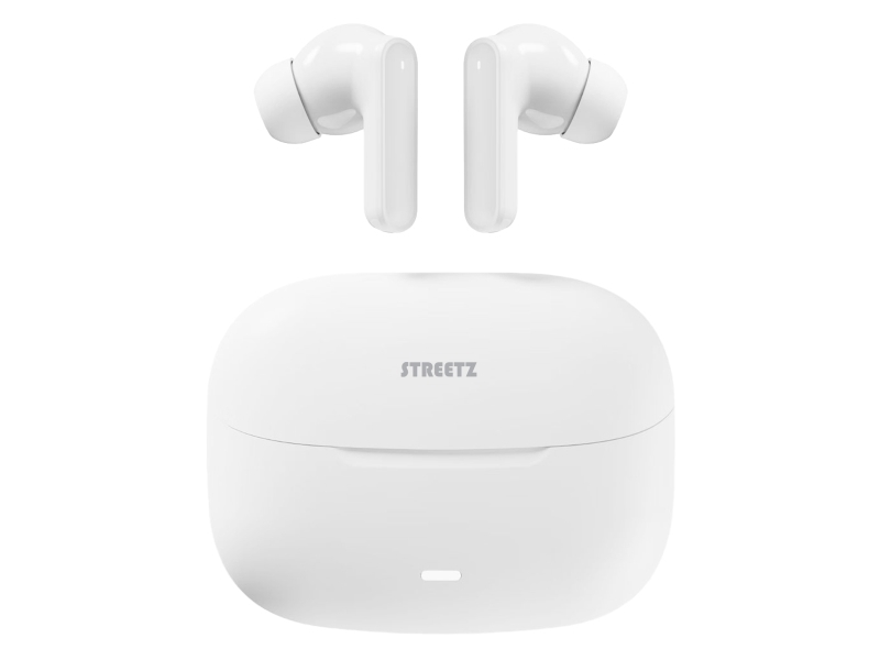 Streetz T120-Wht, True Wireless Stereo (Tws), 20 - 20000 Hz, Musik/Hverdag, 31 G, Headset, Hvid