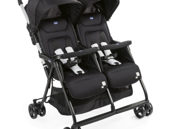 Chicco Ohlala Twin, Dobbelt klapvogn, 36 måned(er), 2 sæde(r), Sort, Ethvert køn, 15 kg