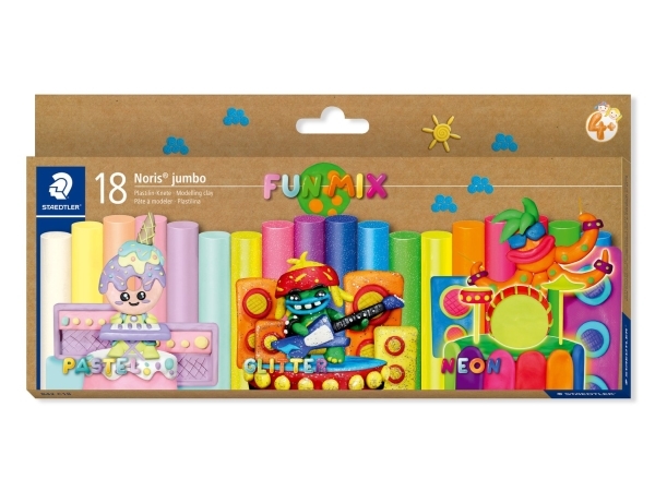 Staedtler 842 C18, Modellierton, Mehrfarbig, Kind, 18 Stück(E), Junge/Mädchen, 18 Farben