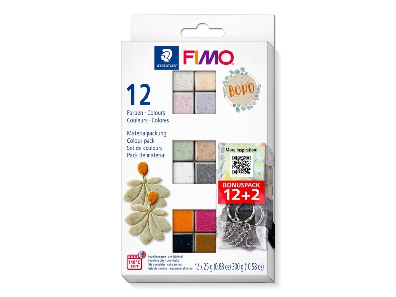 Staedtler 8013C12-5P, Modellering ler, Flerfarvet, 12 stk, Dreng/Pige, 12 farver, 110 °C