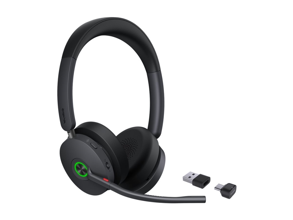 Yealink Bh74 - Headset - På Øret - Bluetooth - Trådløs - Aktiv Støjfjerning - Usb-C Via Bluetooth Adapter - Uc-Certificeret