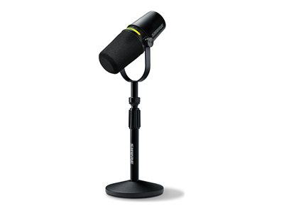 Shure Mikrofon Shure Mv7+-K-Bndl - Vortrags-/Gesangsmikrofon Mit Xlr/Usb-C Anschluss Schwarz + Tischständer Gator