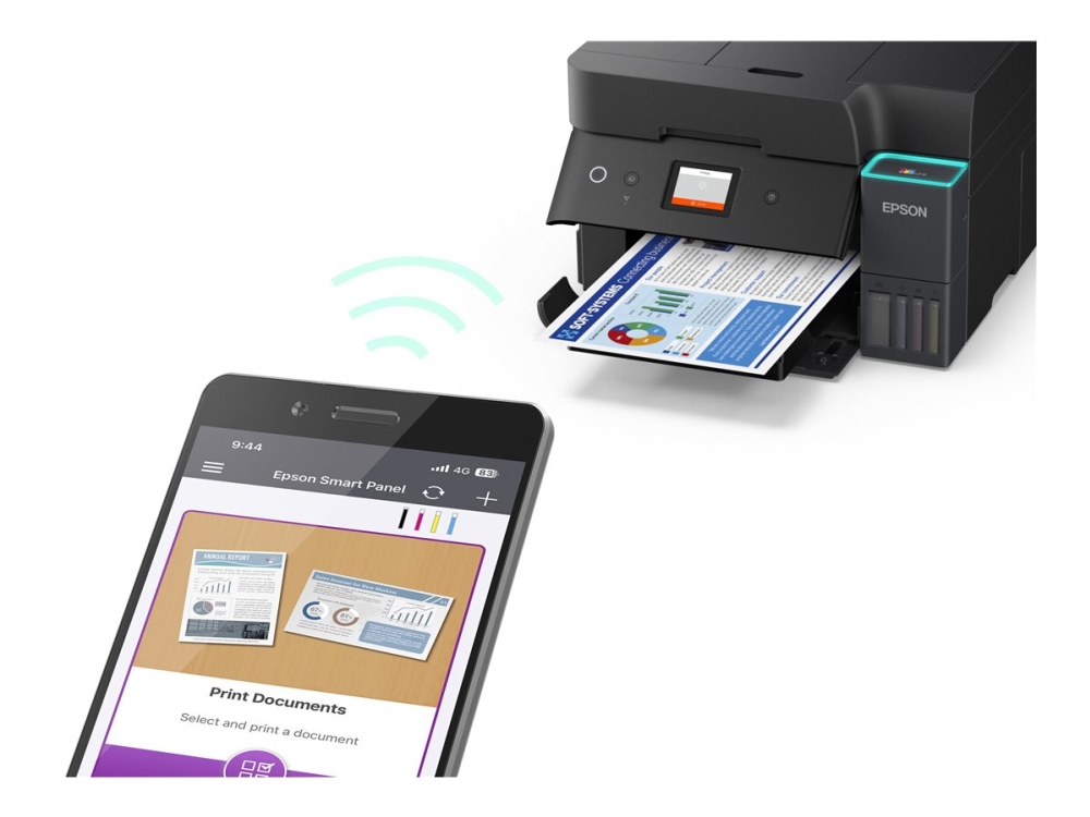 Epson EcoTank L6390 - Multifunktionsprinter - farve - blækprinter - ITS - A4 (210 x 297 mm) (original) - A4 (medie) - op til 18 spm (udskriver) - 250