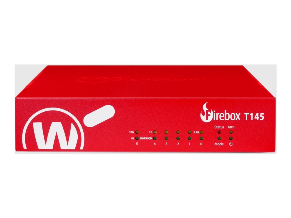 Watchguard Firebox T145 - Sikkerhedsudstyr - 6 Porte - 1Gbe, 2.5Gbe