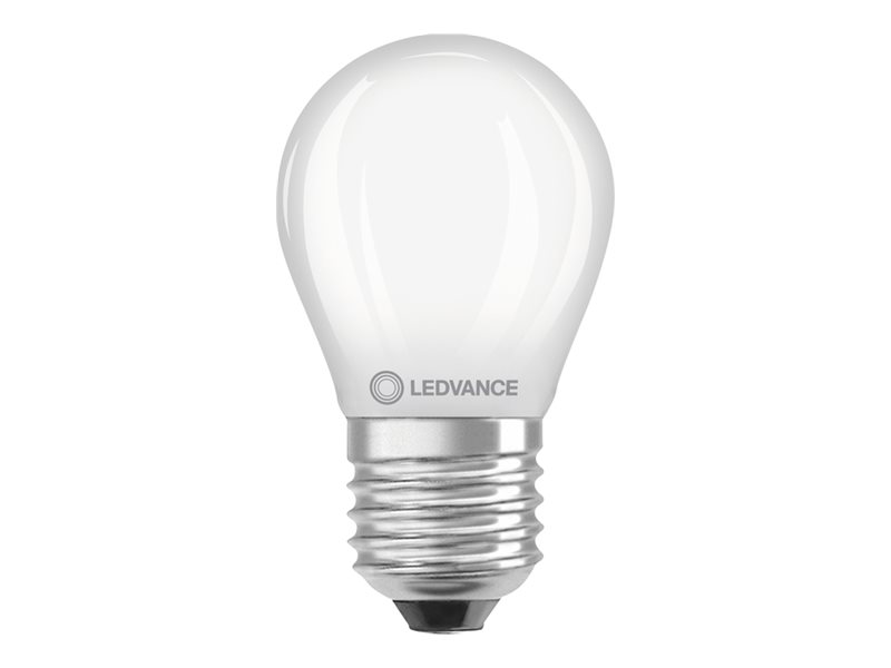 LEDVANCE PERFORMANCE - LED-filament-lyspære - form: P - matteret finish - E27 - 3.4 W (tilsvarende 40 W) - klasse D - varmt hvidt lys - 2700 K
