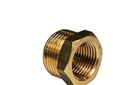 Nippelmuffe messing 1/4 x 1/8