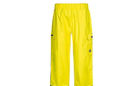 Lyngsøe Regenhose Xl - Hi-Vis Gelb/Schwarz, Wind- & Wasserdicht, Elastischer Bund, Fox6052