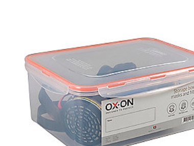Ox-On Aufbewahrungsbox Für Halb- & Vollmasken Sowie Filter, Staubdicht, 29X22x12 Cm