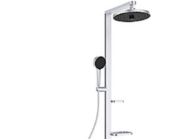 Duschsystem Alu+ M/ Thermostat Ø100/Ø260 Silber