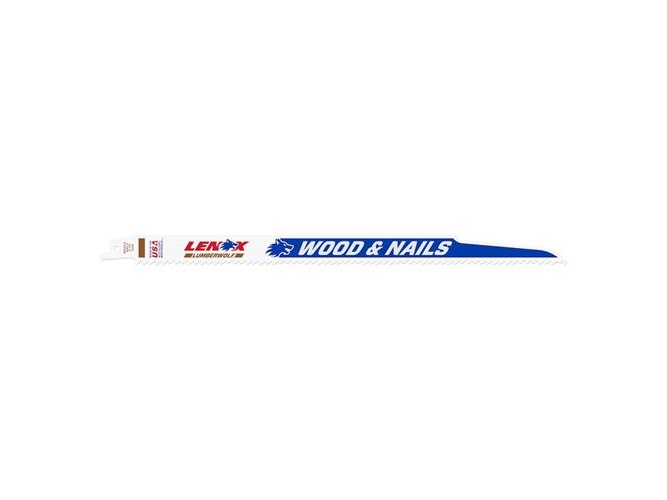 Lenox bajonetsavklinge 305mm - LUMBERWOLF 305x19x1.3mm 6TPI t/træ/metal 156r 5stk