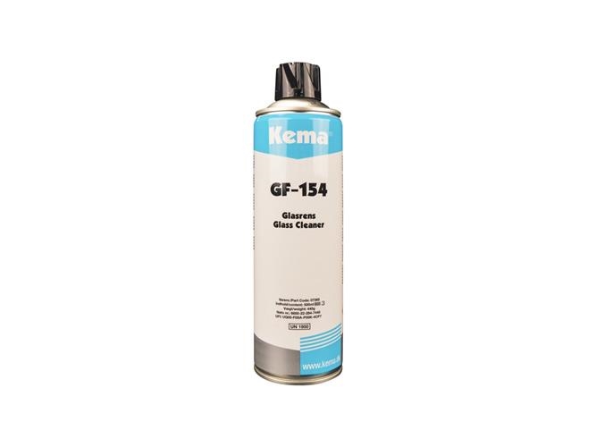 KEMA Glasrens GF-154 500ml spray fjerner fedt, snavs, trafikfilm ren overflade uden hinde eller sæbefilm