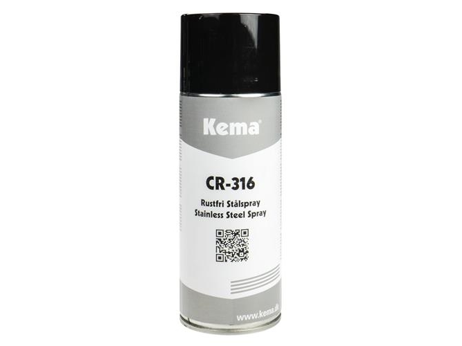 Kema rustfri stålspray CR-316 - 500ml Korrosionsbeskyttelse m/rustfri stålpigmenter