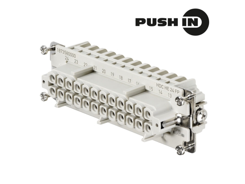 Weidmüller HDC HE 24 FP, Beige, Kobber, 34 mm, 111 mm, 33,8 mm, 99,44 g