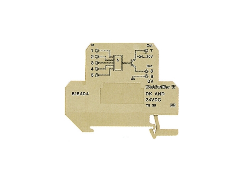 Weidmüller DK AND 35 24VDC, IP20, 0 - 50 °C, 12 mm, 65 mm, 57 mm, 22,2 g