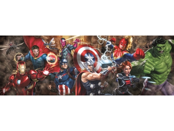 Puslespil Panorama Marvel, 1000 Brikker