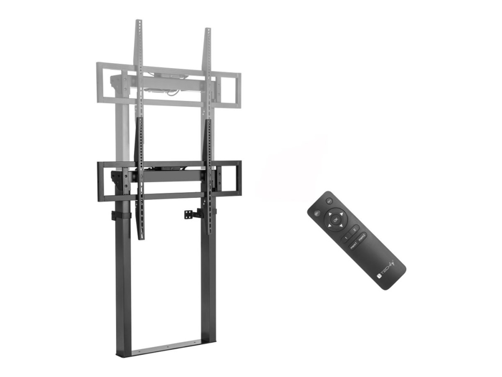 Techly Ica-Tr68mw, 139,7 Cm (55"), 2,54 M (100"), 200 X 200 Mm, 800 X 600 Mm, Aluminium, Kunststoff, Stahl, Schwarz