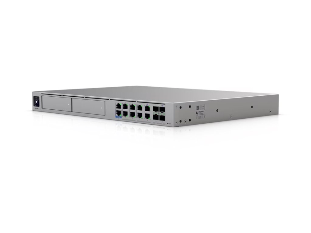 Ubiquiti UniFi Dream Machine Beast - Router 8-port switch - 2.5GbE, 5GbE, 10GbE, 25GbE - WAN-porte: 2 - monterbar på stativ - for P/N: UACC-CABLE-PATCH-EL-C6A-0.15M-W, UACC-CM-RJ45-MG, UACC-OM-SFP28-LR