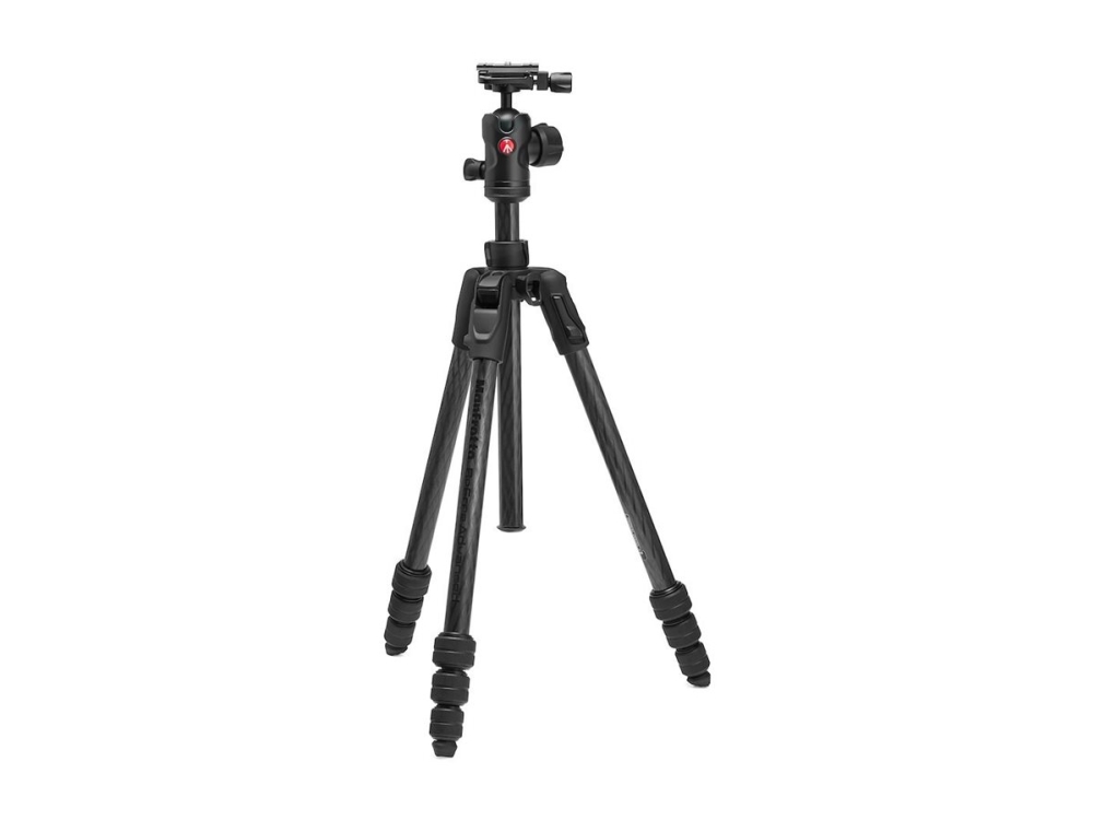 Manfrotto Befree Advanced AS MKBFRTC4FB-BH - Stativ med ben - twist, carbon - med Manfrotto 494 Center Ball head