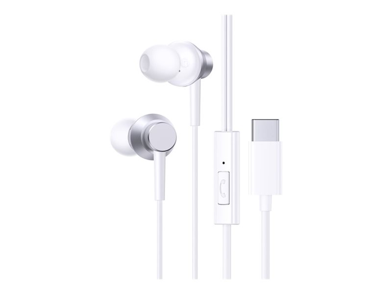 Baseus Encok Cz11 - Øreproptelefoner Med Mik. - I Øret - Kablet - Usb-C - Hvid