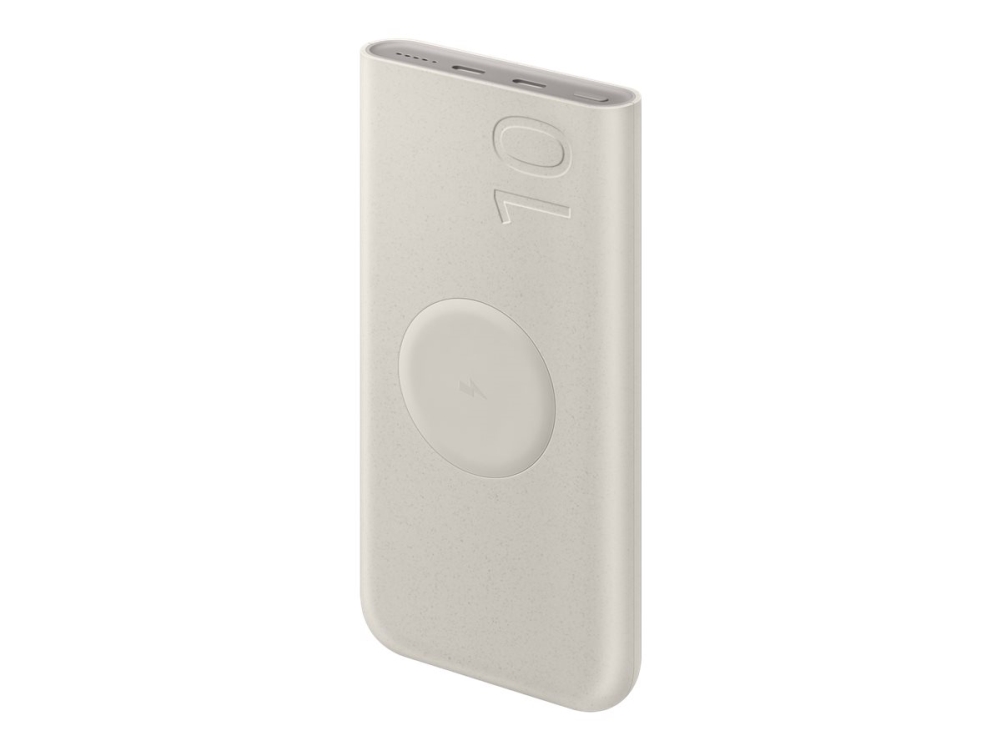 Samsung Eb-U2510xuegww 10000 Mah Powerbank Trådløs Opladning Beige