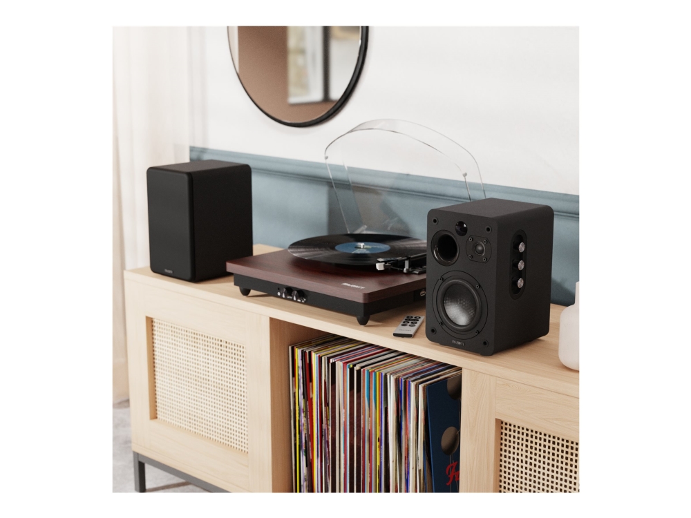 Majority D70x Active - Højttalere - Boghylde - Trådløs - Bluetooth - 70 Watt - Sort