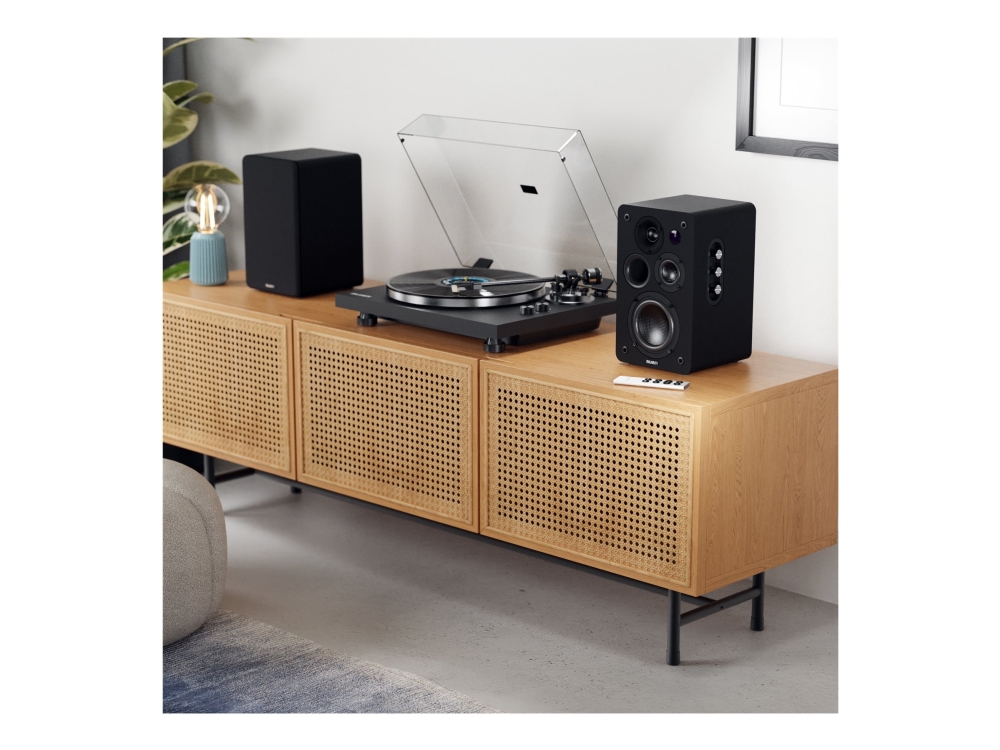 Majority D100X - Højttalere - boghylde - trådløs - Bluetooth - 100 watt - sort