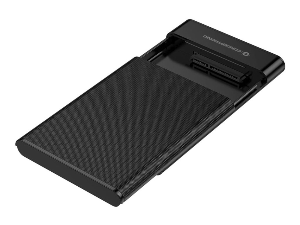 Conceptronic - Lagringspakning - 2.5" - Sata 6Gb/S - Usb 3.2 (Gen 1) - Sort