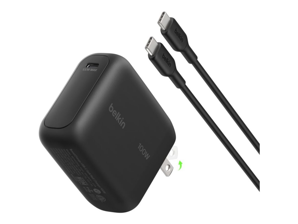 Boostcharge 100W Usb-C Gan-Ladegerät | Stecker Inkl. 1,5 M Usb-C / Usb-C-Kabel