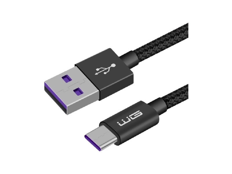 Winner Group 7956, 1 M, Usb C, Usb A, Schwarz