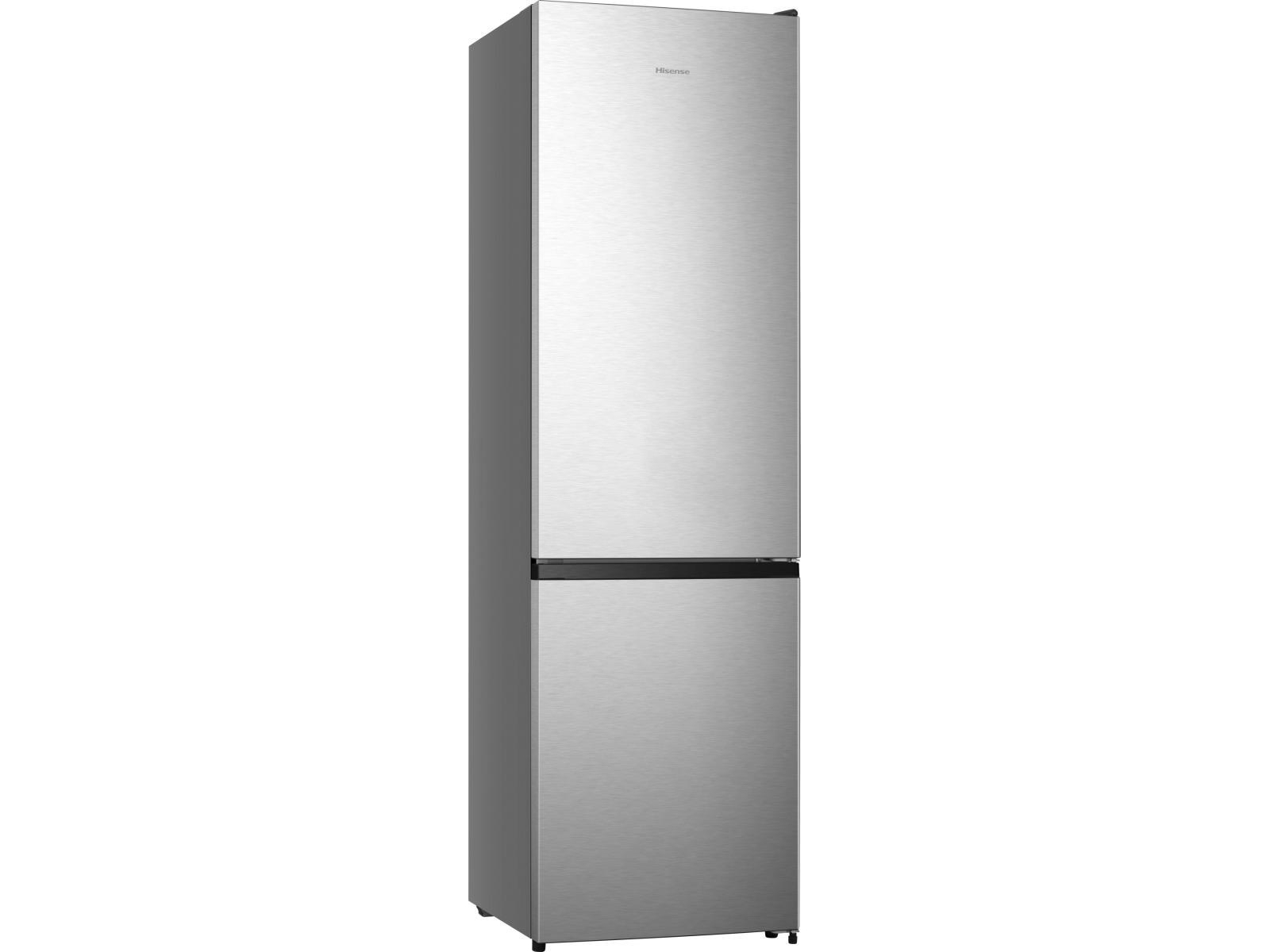 Hisense Freistehend Kühlschrank/Gefrierschrank, Inox, 336 L, 336 L, Sn-T, 6 Kg/24H, C, Fresh Zone Fach, Grau, Edelstahl