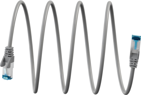 Goobay Ultraflexibles Cat 6A Patchkabel S/Ftp (Pimf), Grau (79345)