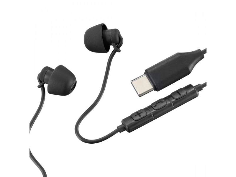 Hama Kopfhörer Calm, In-Ear, Mikrofon, Kabelknickschutz, Usb-C, Schwarz (00221792)