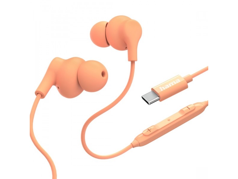 In-Ear-Kopfhörer Curly Usb-C Orange