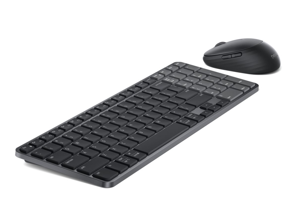 Dell Pro 7 Km746, Kabellos, Rf Wireless + Bluetooth, Scherenschalter, Qwerty, Graphit, Maus Enthalten