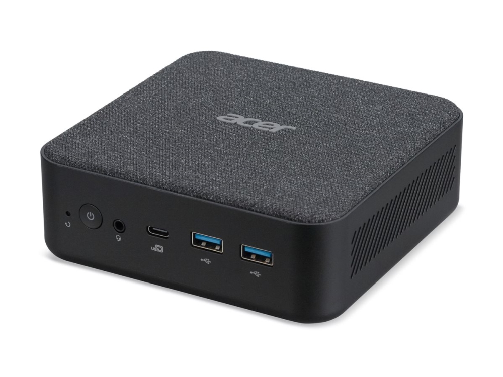 Acer Revo Box Rb102-Rpl - Barebone - Mini Pc 1 X Core 5 120U / Op Til 5 Ghz - Ram 16 Gb - Ssd 512 Gb - Intel Graphics - Ieee 802.11Ax (Wi-Fi 6), Blue