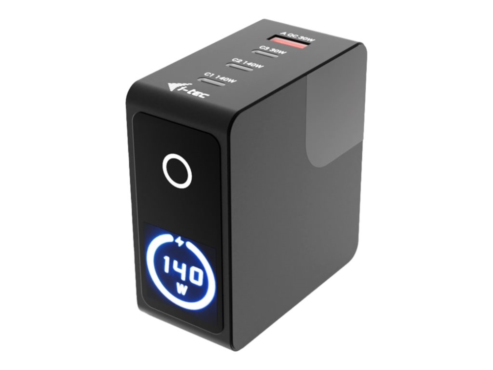 I-Tec 140W Intelligent Multiport Usb Charger, Drinnen, Ac, 20 V, Schwarz
