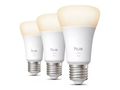 Philips Hue Smart Led A60 Leuchtmittel, Warmweiß 2700K, E27 Fassung, 7W, 810 Lumen, Dimmbar, Funktioniert Mit Alexa, Google Assistant & Apple Home, 3