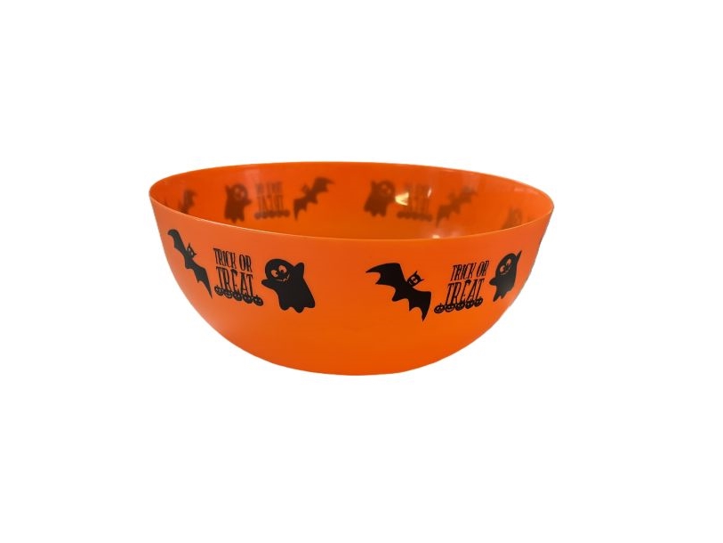 Orange Halloween Skål, 24X10 Cm