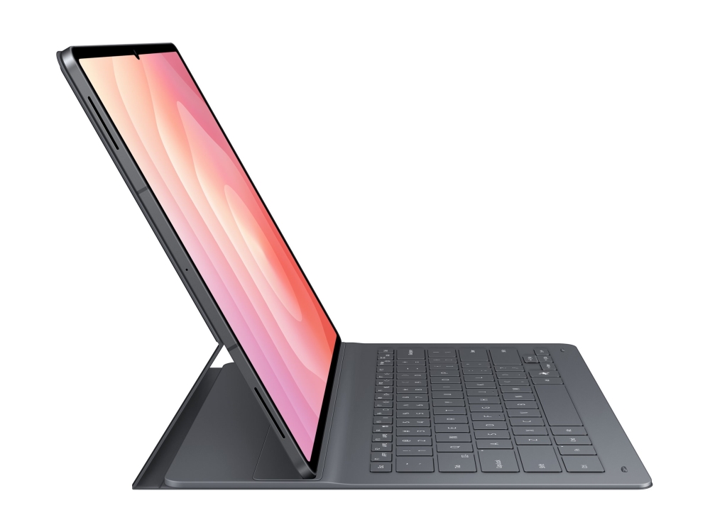 Samsung EF-DX930 - Tastatur og folio-kasse (bogomslag) - Tynd - POGO pin - sort tastatur, sort etui - hængeboks - for Galaxy Tab S11 Ultra