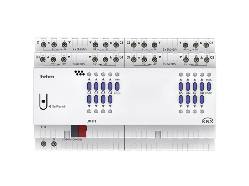Theben Jm 8 T Knx Aktuator Til Rullegardiner