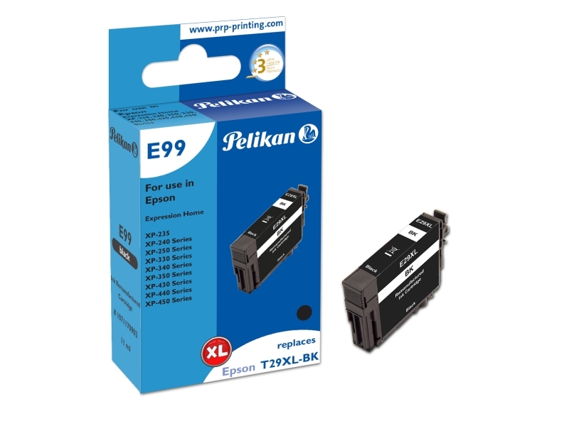 Pelikan E99, Kompatibel, Sort, Epson, Xp-450, Xp-440, Xp-430, Xp-350, Xp-340, Xp-330, Xp-250, Xp-240, Xp-235, 1 Stk, Højt (Xl) Udbytte