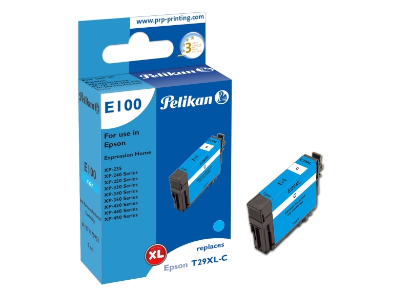Pelikan E100, Kompatibel, Blå, Epson, Xp-450, Xp-440, Xp-430, Xp-350, Xp-340, Xp-330, Xp-250, Xp-240, Xp-235, 1 Stk, Højt (Xl) Udbytte