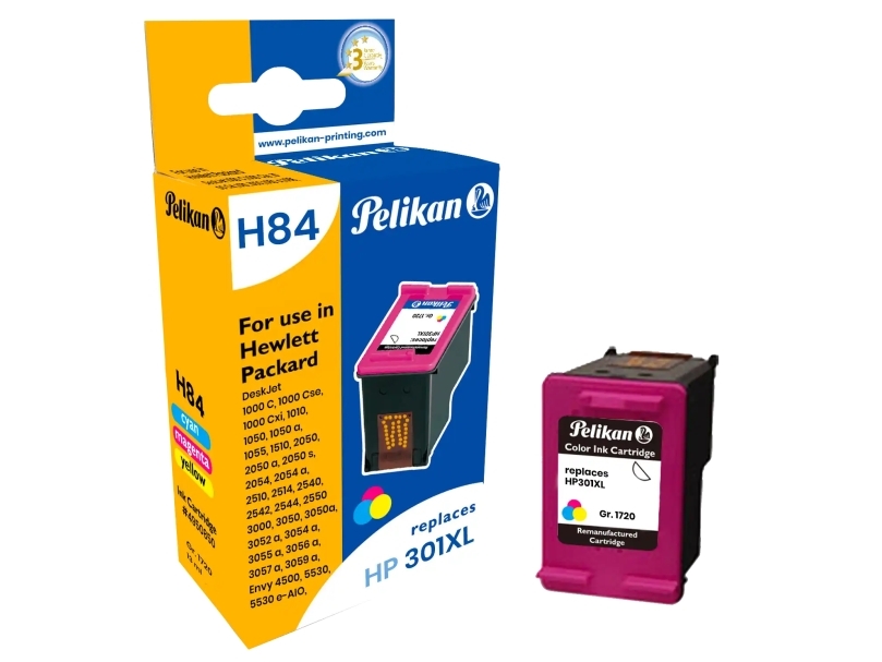 Pelikan Patrone Hp 301Xl (Ch564ee) B/C/M/Y