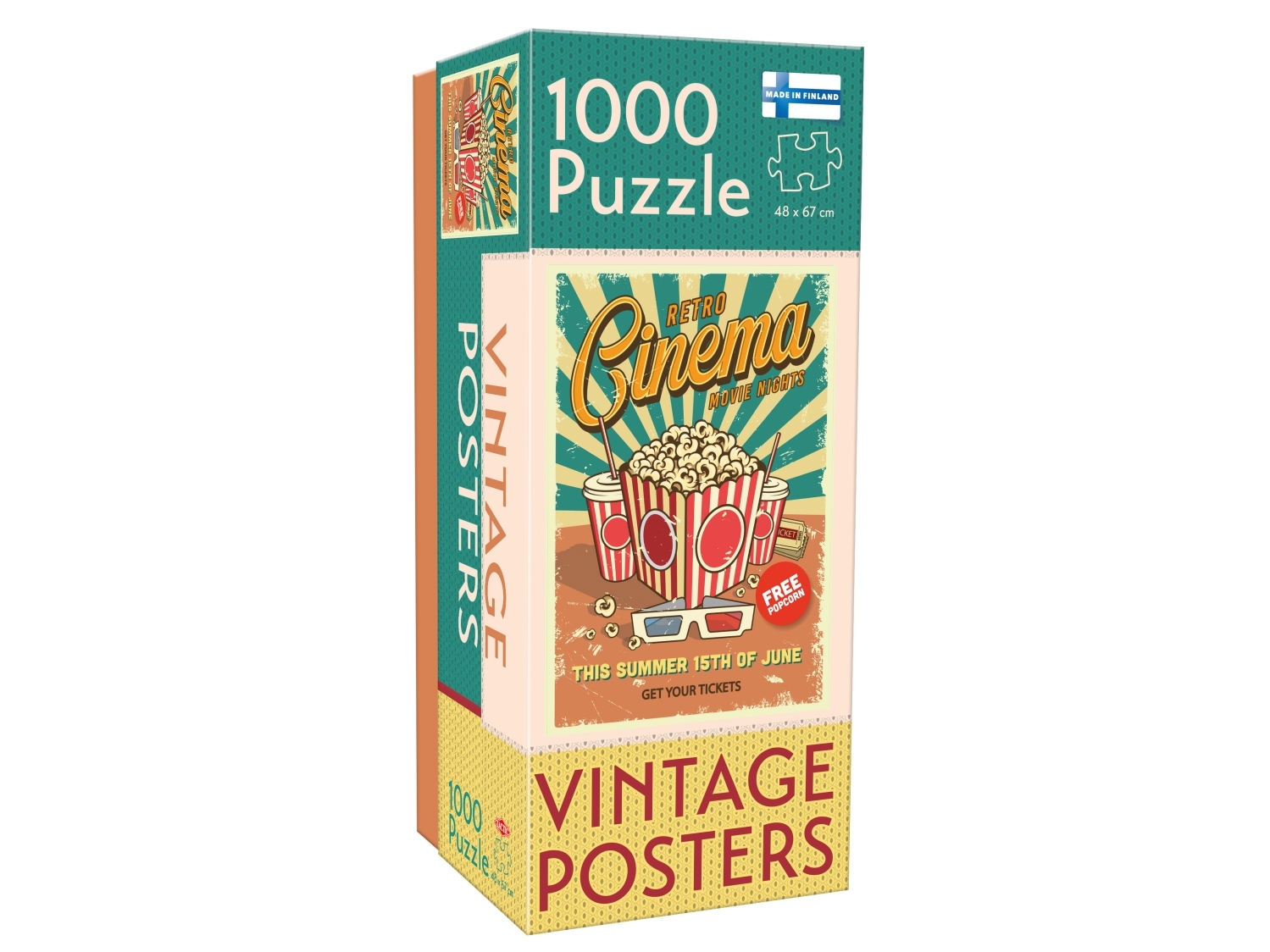 Tactic Puzzle Lovers Vintage Posters Retro Cinema 1000 Pcs Puzzle
