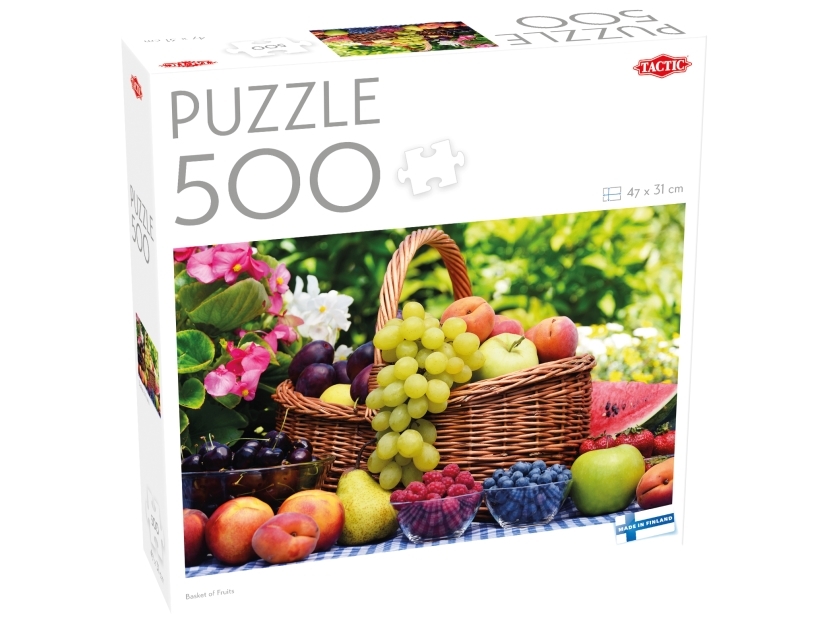 Tactic Puzzle Lovers Basket Of Fruits 500 Pcs Puzzle, 500 Stück(E), Speisen Und Getränke