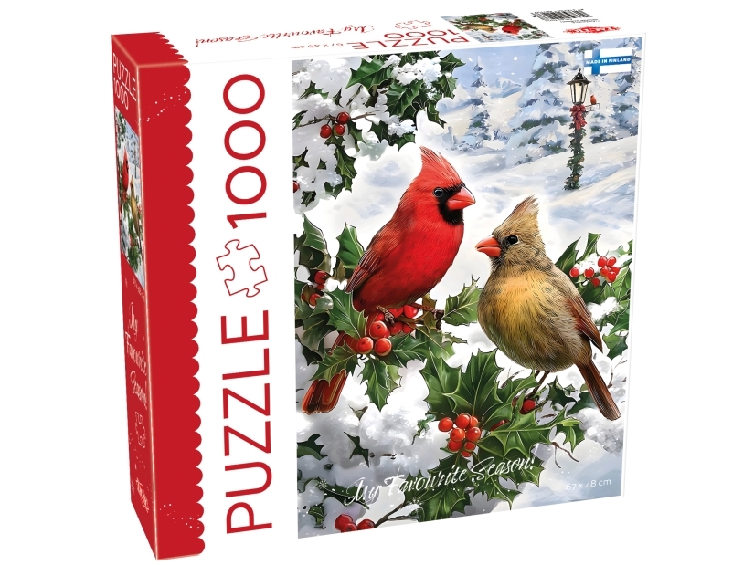 Tactic Puzzle Lovers Birds On Branch 1000 Stück Puzzle