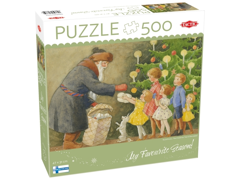 500 Pcs Puzzle: The Christmas Tree Is Decorated