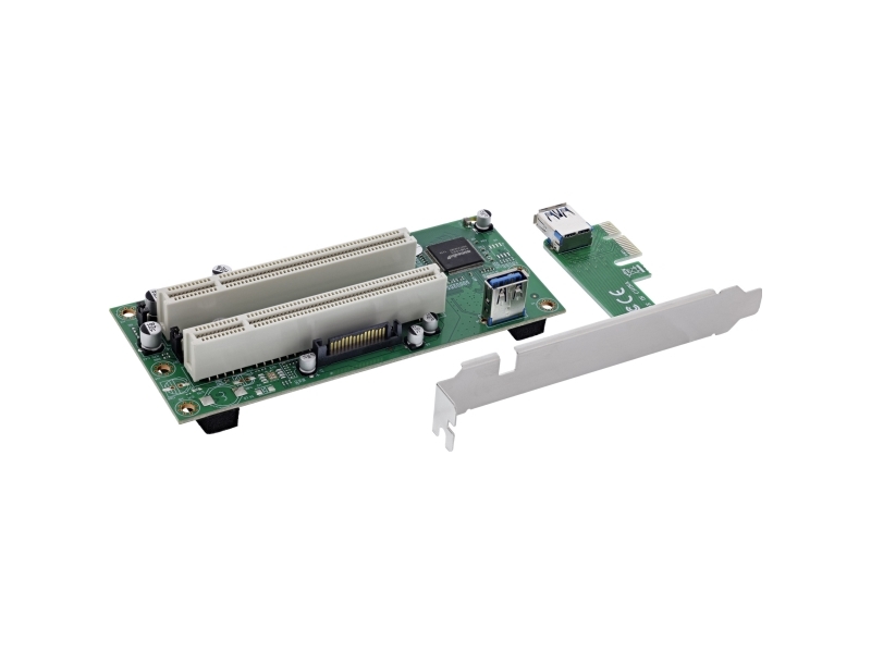 Inline 76619K, Pcie, Pci, Hanstik, Pcie 1.1, Sata 15-Stik, Asmedia Asm1083